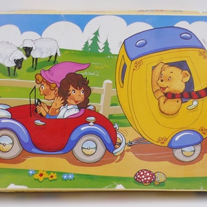 Vintage Toyland Noddy 35 Piece Children&#39;s Board Jigsaw Puzzle Original Box
