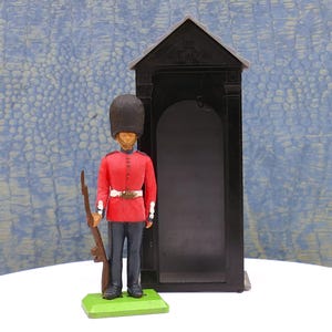 Vintage Britains Ltd Britische Royal Garde Spielzeugsoldat Figur Wachkasten WWII Britische Armee
