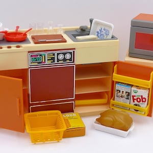 1984 Fashion Doll Kitchen Play Set Fashion Doll Furniture Arco Industries Original Box