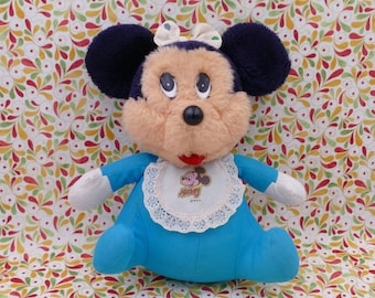 Vintage jaren 60 Walt Disney Baby Minnie Mouse karakter pluche knuffel