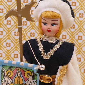 Vintage Italian Eros Siena Contrada Della Lupa Folk Art Heritage Figurine Doll