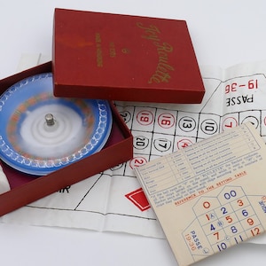 1950&#39;s Toy Roulette Original Box Hong Kong