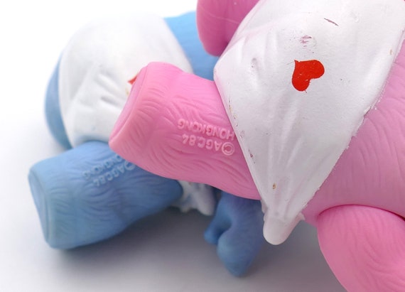 ヴィンテージ 1984年製 ベビーケアベア フィギュア ペア ブルー ベビー