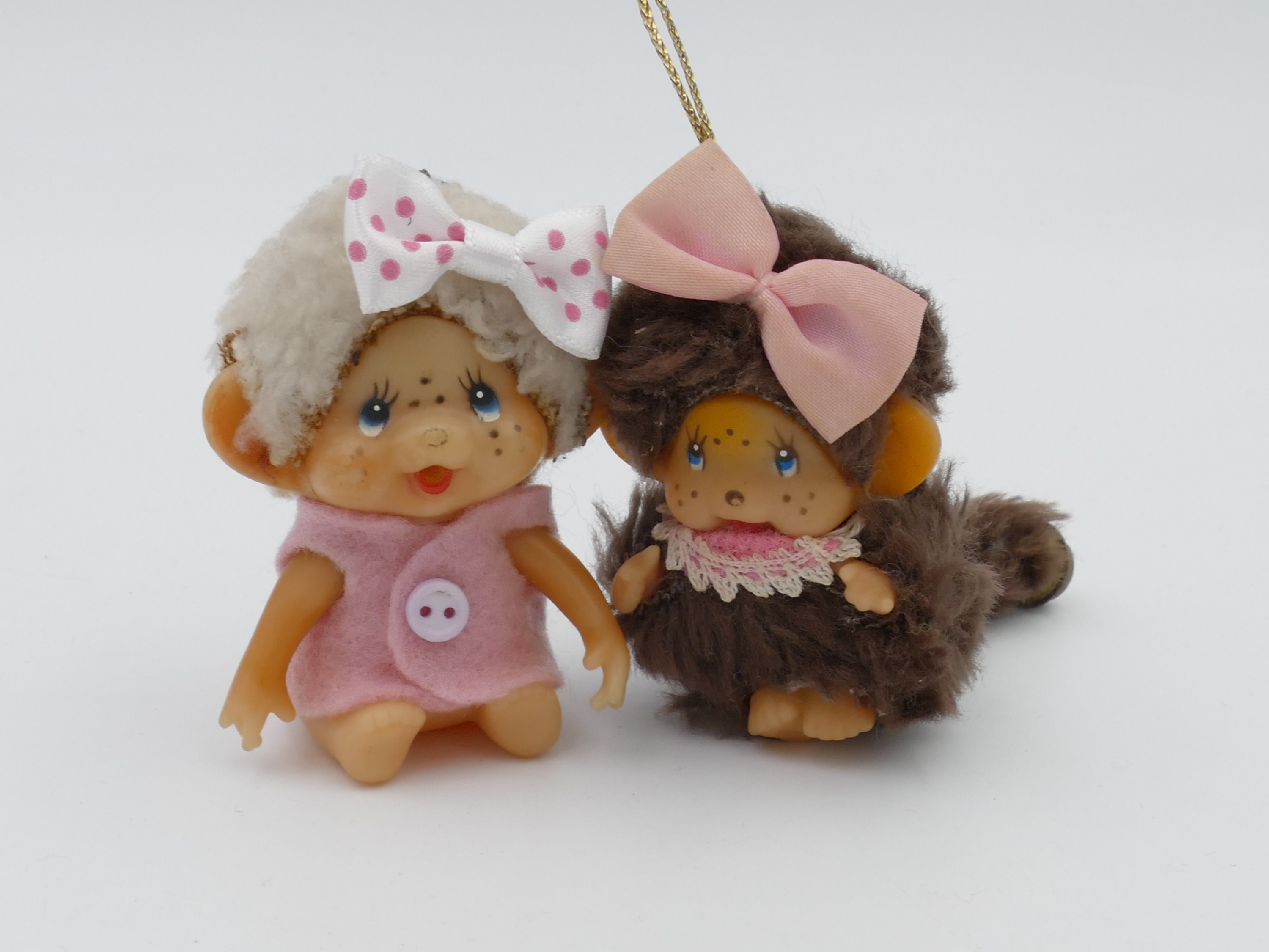 1970's Trio of Miniature Monchhichi Figurines - Etsy