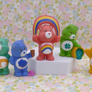 Care Bear PVC figurines 1983 Lot of Five
