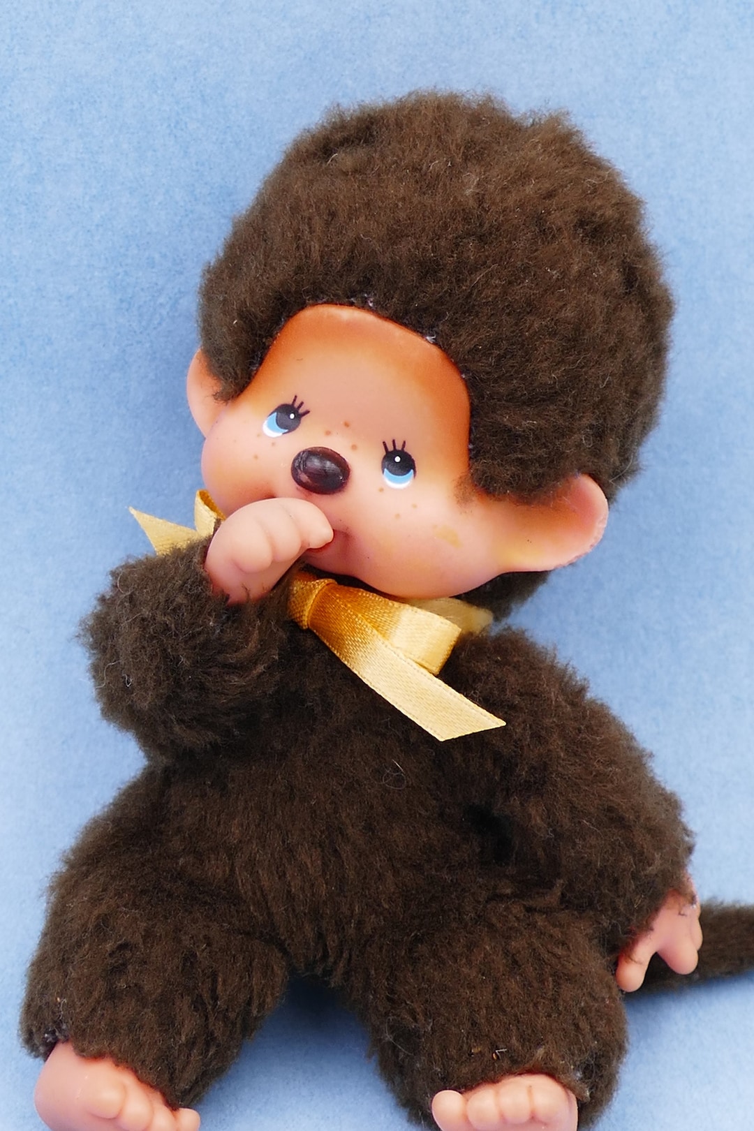 1970年代のヴィンテージ 小さな指しゃぶりモンチッチ人形 ぬいぐるみ