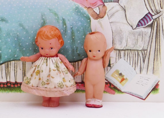 Vintage 1950's Celluloid Doll Figurines - Etsy