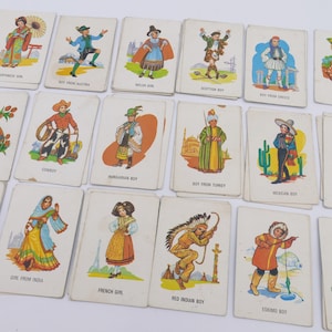 1960er Fancy Dress Old Maid Kartenspiel Komplette Original Box Pfeil Spiele