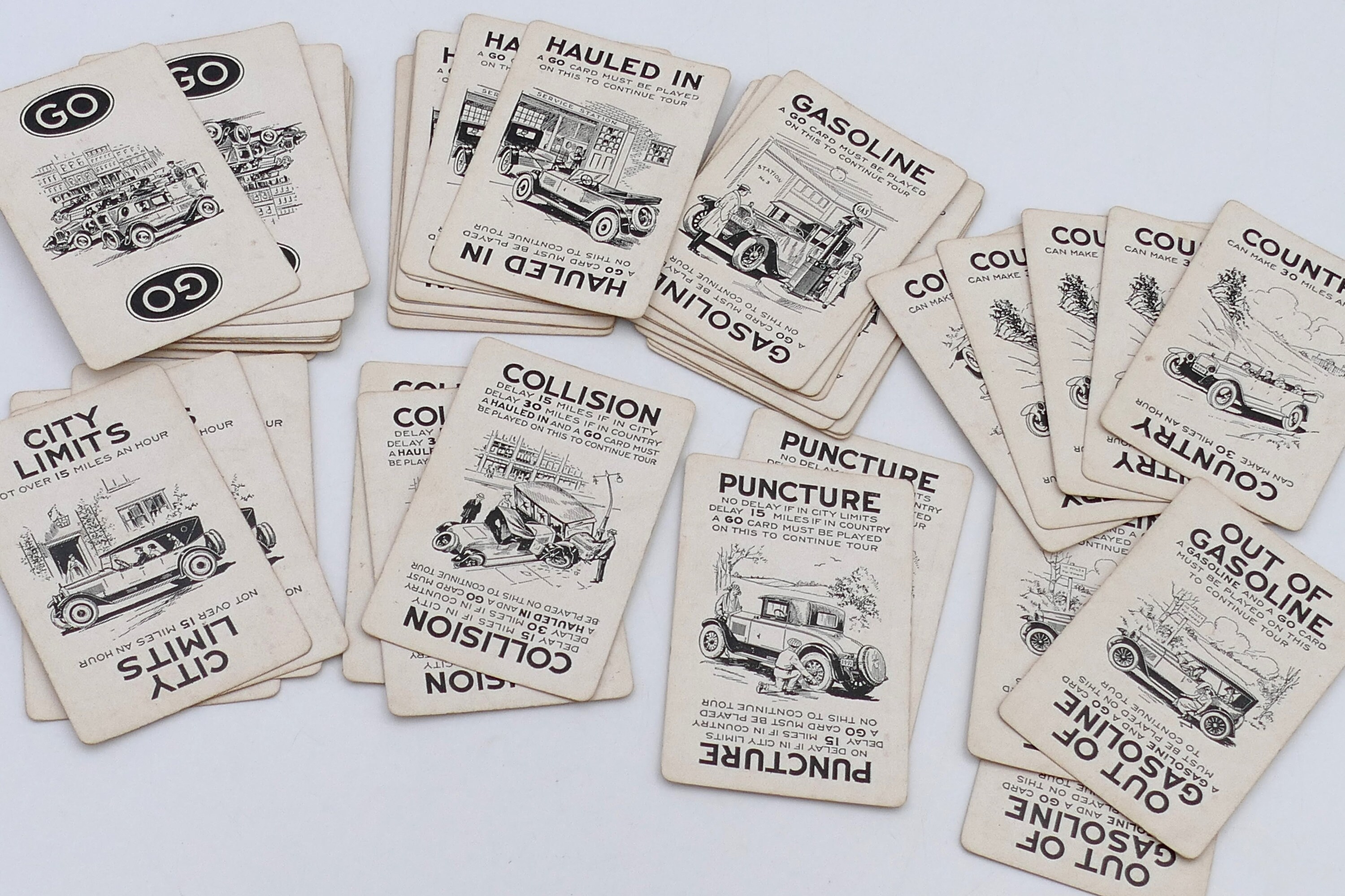 Vintage 1950's the Famous Automobile Card Game Touring Improved ...