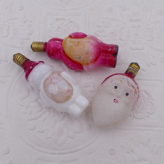 Vintage Mid-Century Milk Glass Christmas Bulbs Christmas Decor Holiday Decor