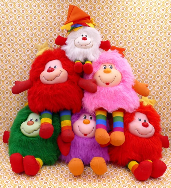 JOUET ANCIEN Rainbow Brite Mattel POUPEE PELUCHE DOLL Lucky Sprite / P'tit Chou