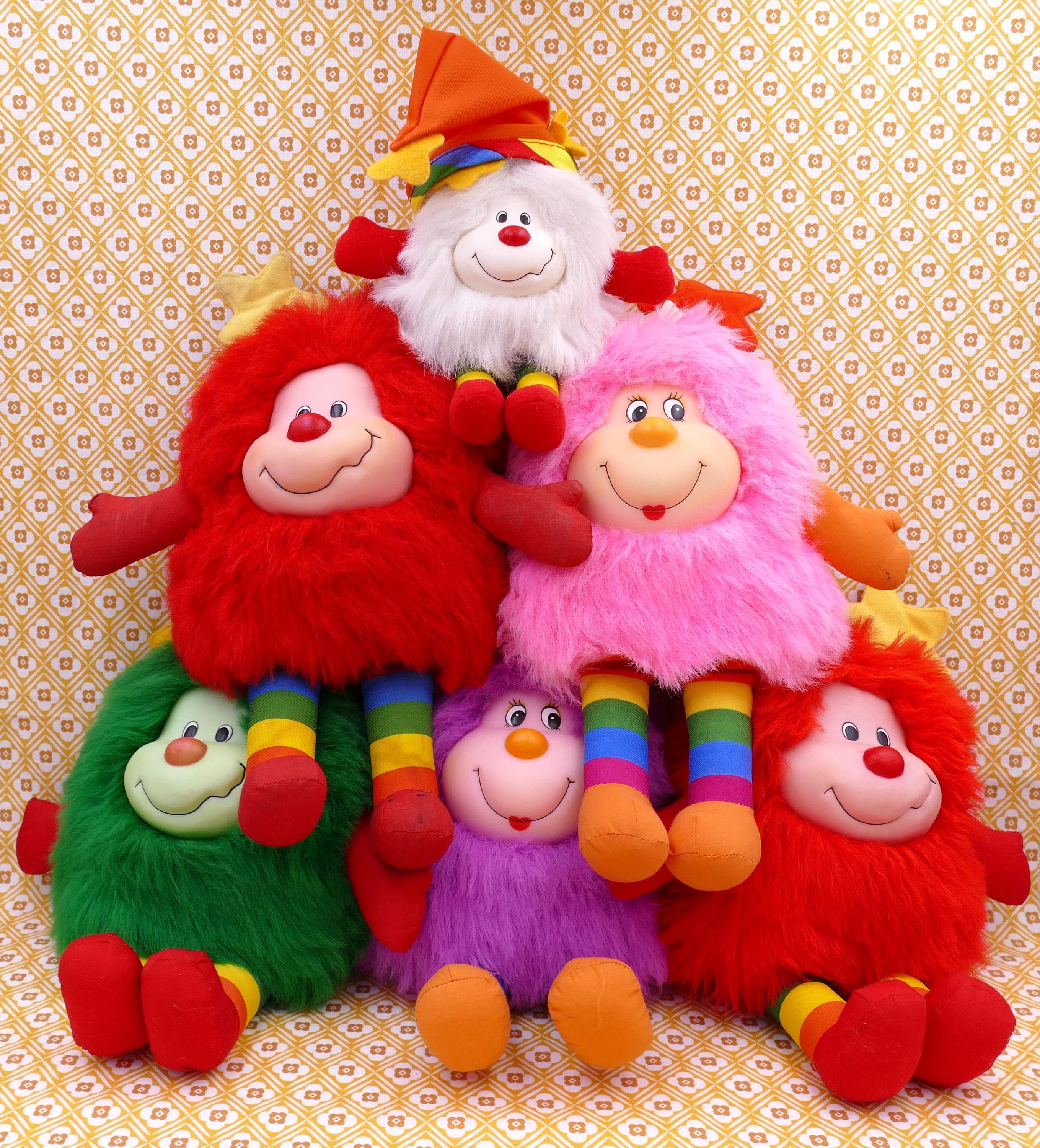 21.09.12.1 Peluche poupée Rainbow Brite Sprite bleu 15cm Blondine Hallmark