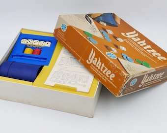 1975 Yahtzee Dice Game Original Box Milton Bradley USA Made