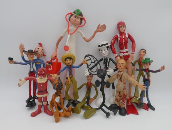 1960's Extra Large Rubber Kangaroo With Joey Bendy Figurine - Etsy