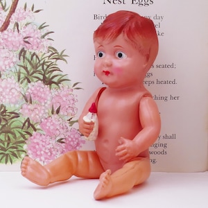 Vintage 1950&#39;s Celluloid Baby Doll Figurine