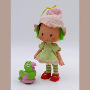 Vintage 1979 Kenner AGC Strawberry Shortcake Lime Chiffon Doll Pet Parrot Parfait