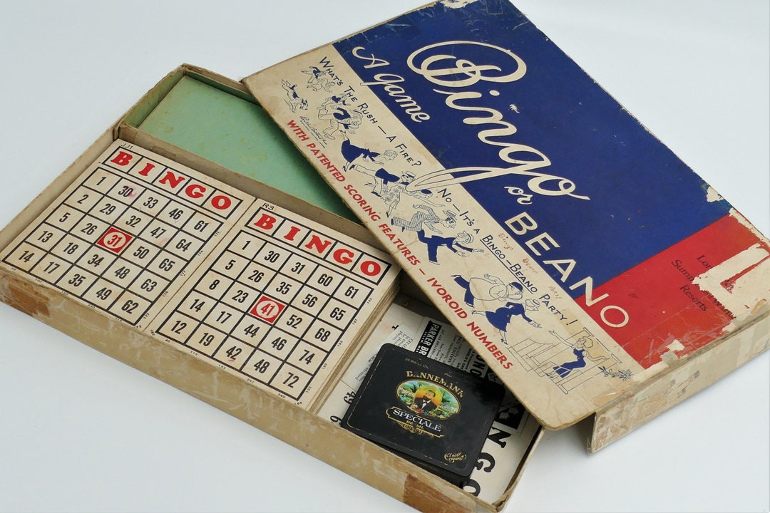 Vintage 1933 Bingo or Beano A Game Long Popular at Summer and Winter Resorts Parker Brothers USA