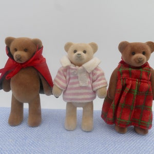 Three Flocked Teddy Bears McDonalds
