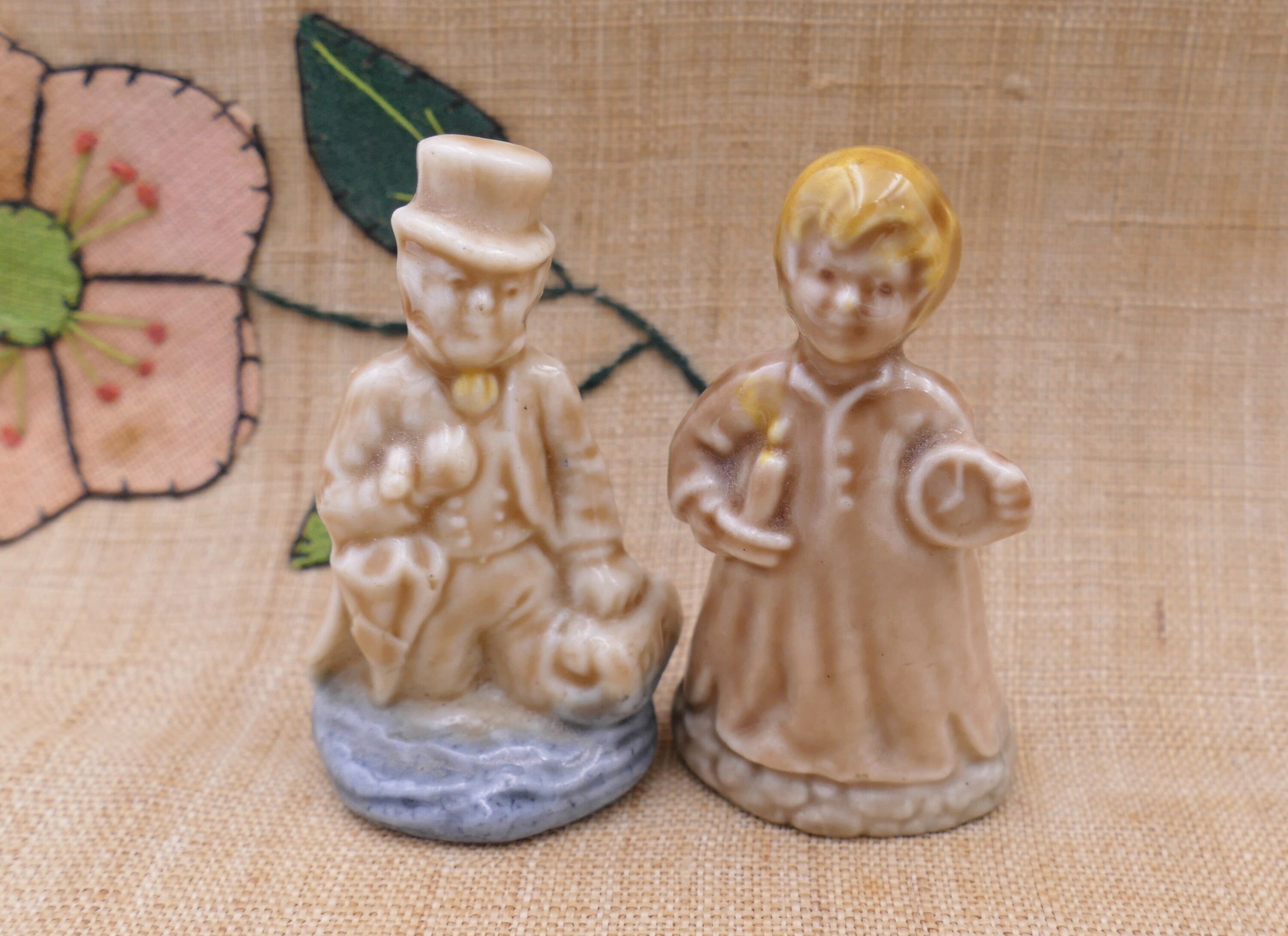 Vintage Glazed Ceramic Printers Tray Miniature Display