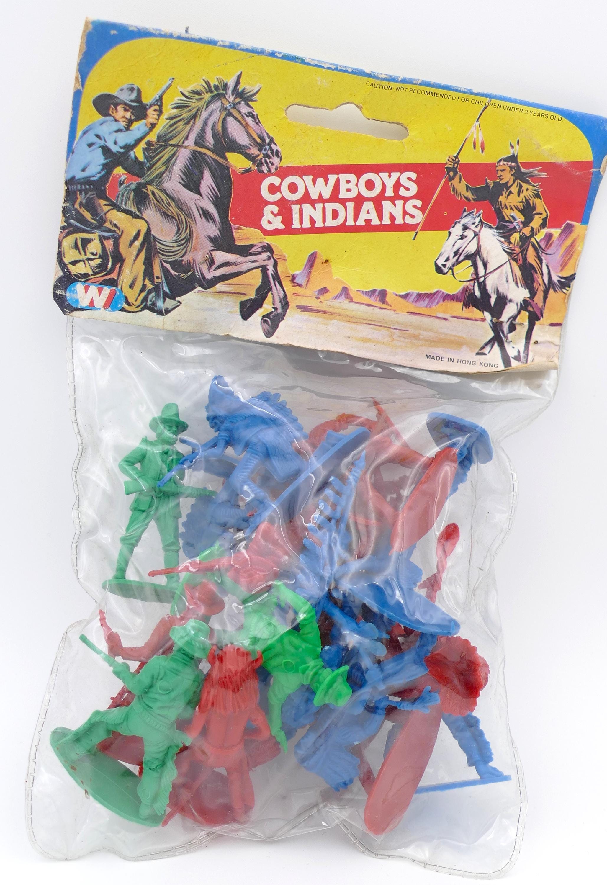 1970年代香港製カウボーイ・インディアンフィギュアプレイセット