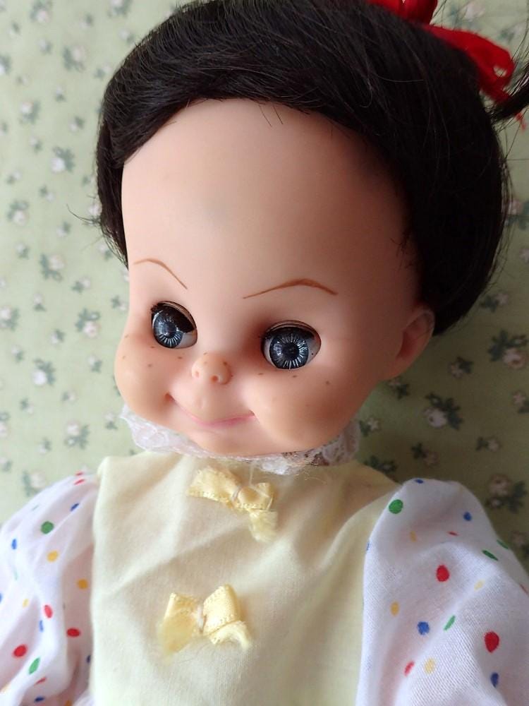 Vintage 1960's Sleepy Eyed Fully Jointed Rubber Jolly Dolly Doll