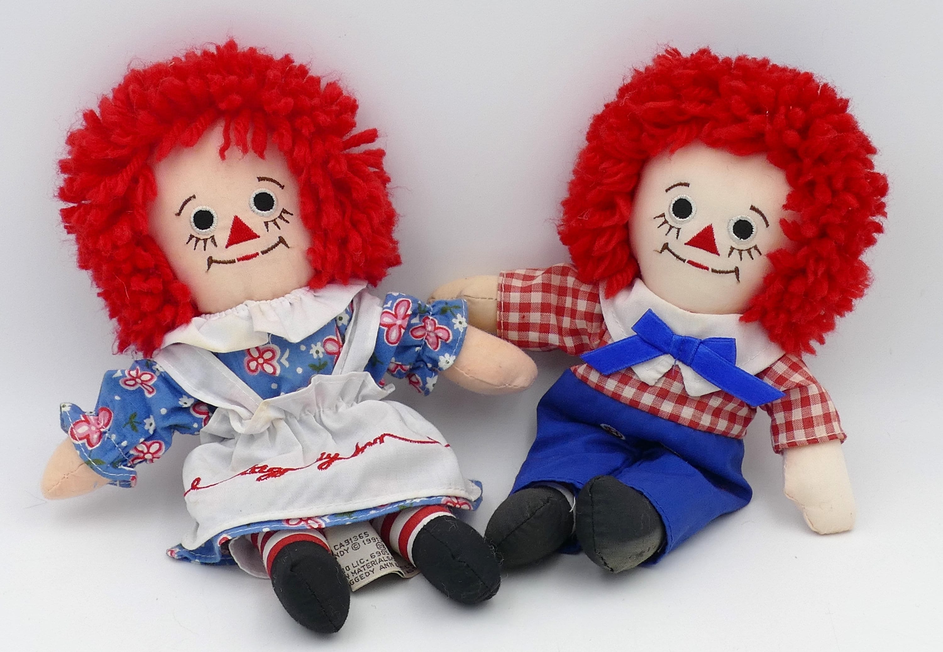 1990's Raggedy Ann Raggedy Andy Dolls Rag Dolls Applause Inc - Etsy