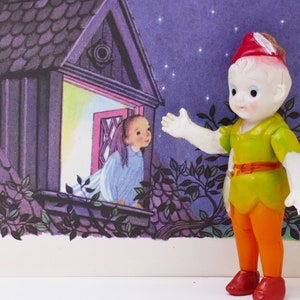 Vintage 1950&#39;s Peter Pan Celluloid Figurine