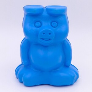 Salvadanaio in plastica blu kitsch vintage Salvadanaio Salvadanaio Salvadanaio Salvadanaio Penny Bank