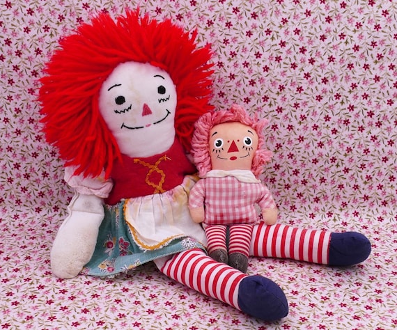 Vintage 1970s Raggedy Ann Doll Rag Doll - Etsy