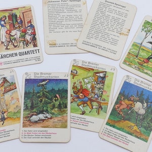 Carte da gioco Marchen-Quartett Fairytale Quartett degli anni '50, tedesco