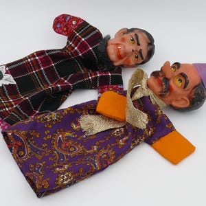 Vintage Mister Rogers Neighborhood Land Of Make Believe Fairytale Hand Puppets Wizard Old Hag Witch