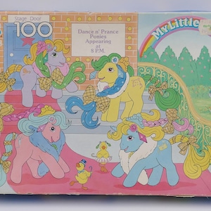 1989 Vintage Hasbro My Little Pony 100 Piece Board Jigsaw Puzzle Complete Original Box