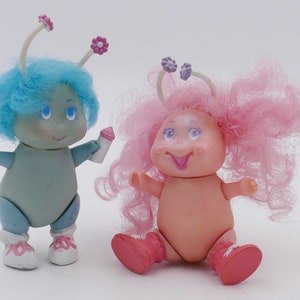 1985 Vintage Blinkins Baby Twinkle Baby Flashy Collectable Toy Figurines LJN Toys Inc USA