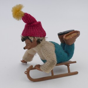 Couple original hérisson figurine Peter MECKI STEIFF GERMANY