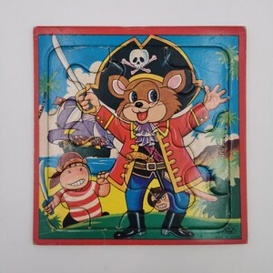 Vintage Japan 1950&#39;s Basic Children&#39;s Tray Board Jigsaw Puzzle