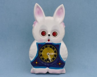 Vintage 1960's Mi-ken Wind-up Moving Eyes Pendulum Bunny Clock - Etsy