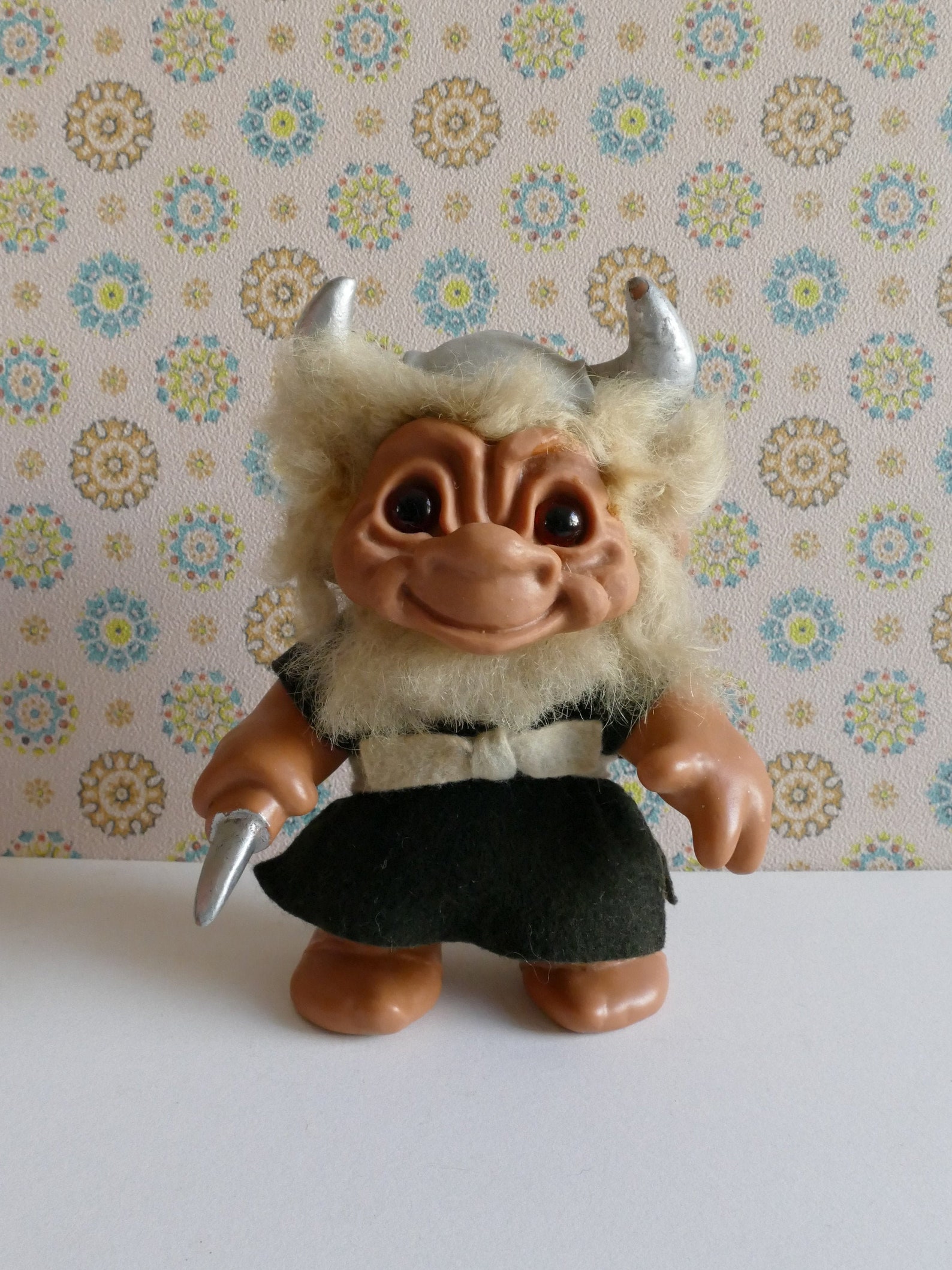 1965 Thomas Dam Viking Troll Figurine Etsy