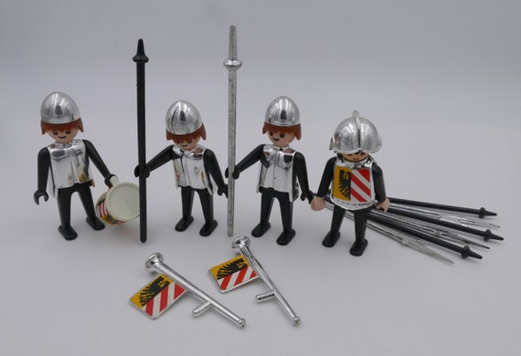 1974 Playmobil Medieval Soldier Figurines Geobra Etsy UK