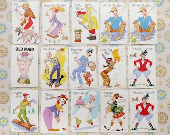 1980&#39;s Old Maid Playing Cards Whitman Publishing Company - Pick & Choose Option