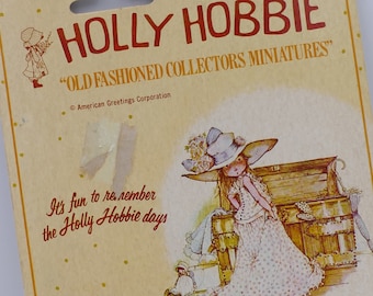 Holly Hobbie z lat 70., kolekcjonerskie miniatury, oryginalne opakowanie, Hongkong