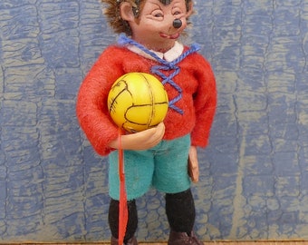 Original Antique 1950s Austria Peter Figuren Handmade Doll