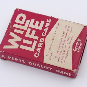 1940's Wild Life Card Game Pepys Series Complete