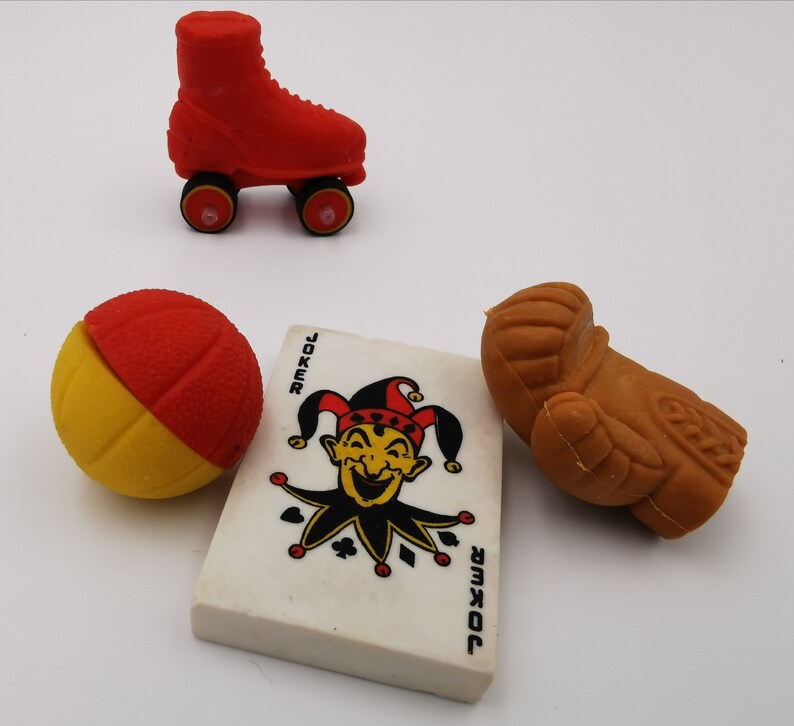 1980's Sport Novelty Erasers Pick and Choose Option Etsy