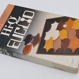 Vintage Hi-Q Euclid Brain Teaser Problem Solving Puzzle Game Original Box Playthings