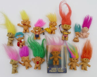 Collection of Vintage 1990's Miniature Troll Figurines - Pick and Choose option!