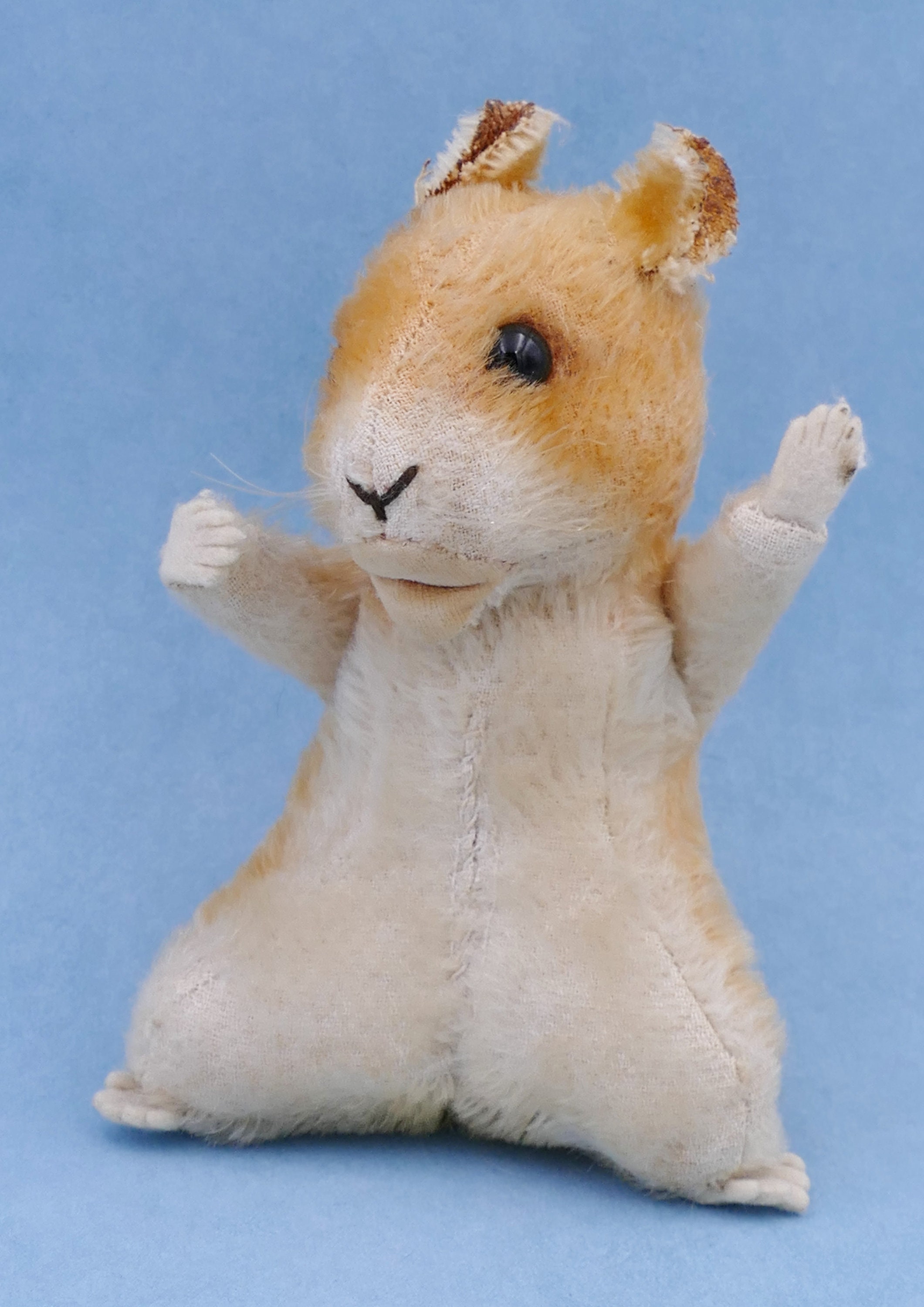1950's Steiff Mohair Goldy Hamster Figurine Collectible Soft Toy