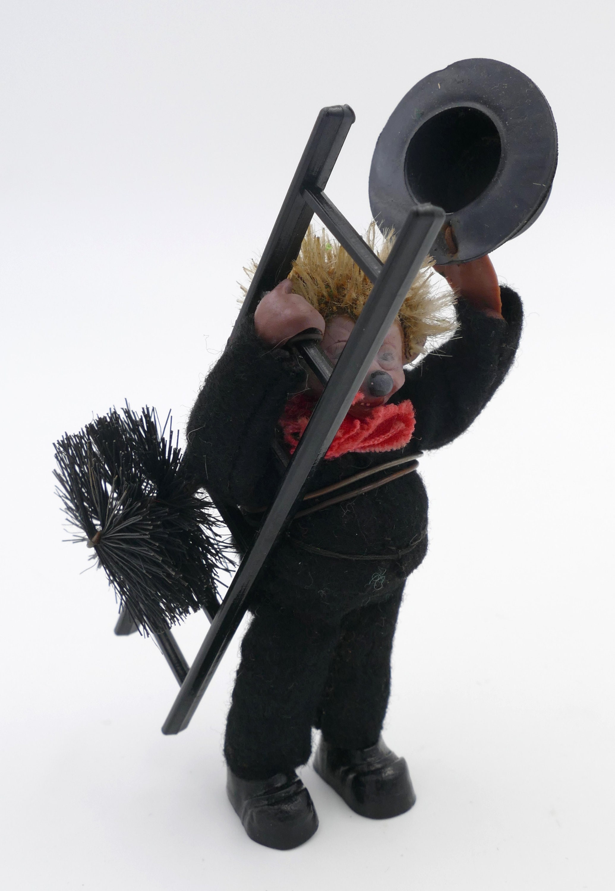 Vintage 1950's Peter-figuren Chimney Sweep Hedgehog Figurine