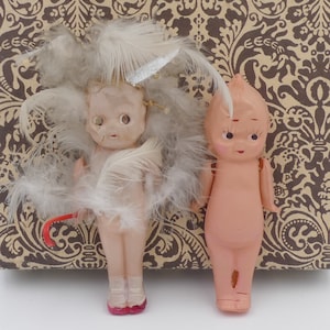 Vintage 1950&#39;s Celluloid Kewpie Dolls Figurines