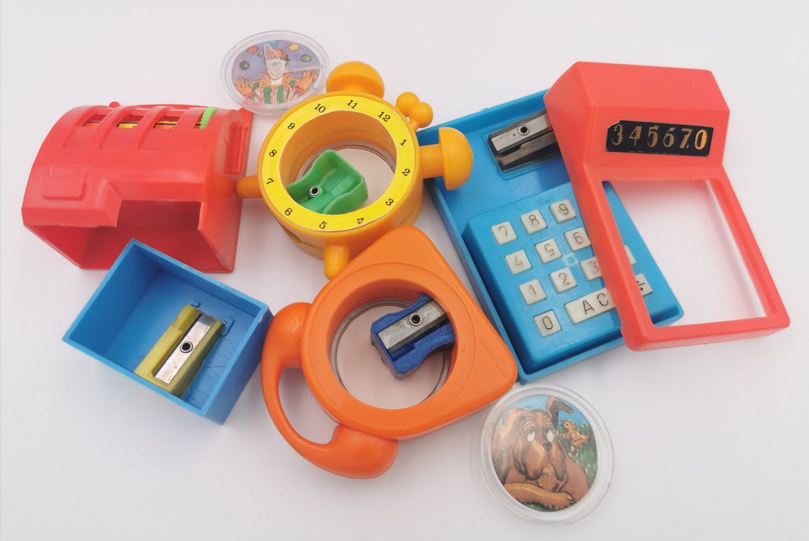 1980's Vintage Novelty Pencil Sharpeners Pick and choose Etsy