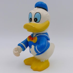 1980's Vintage Walt Disney Character Donald Duck Savings Bank Piggy Bank Coin Bank Korea